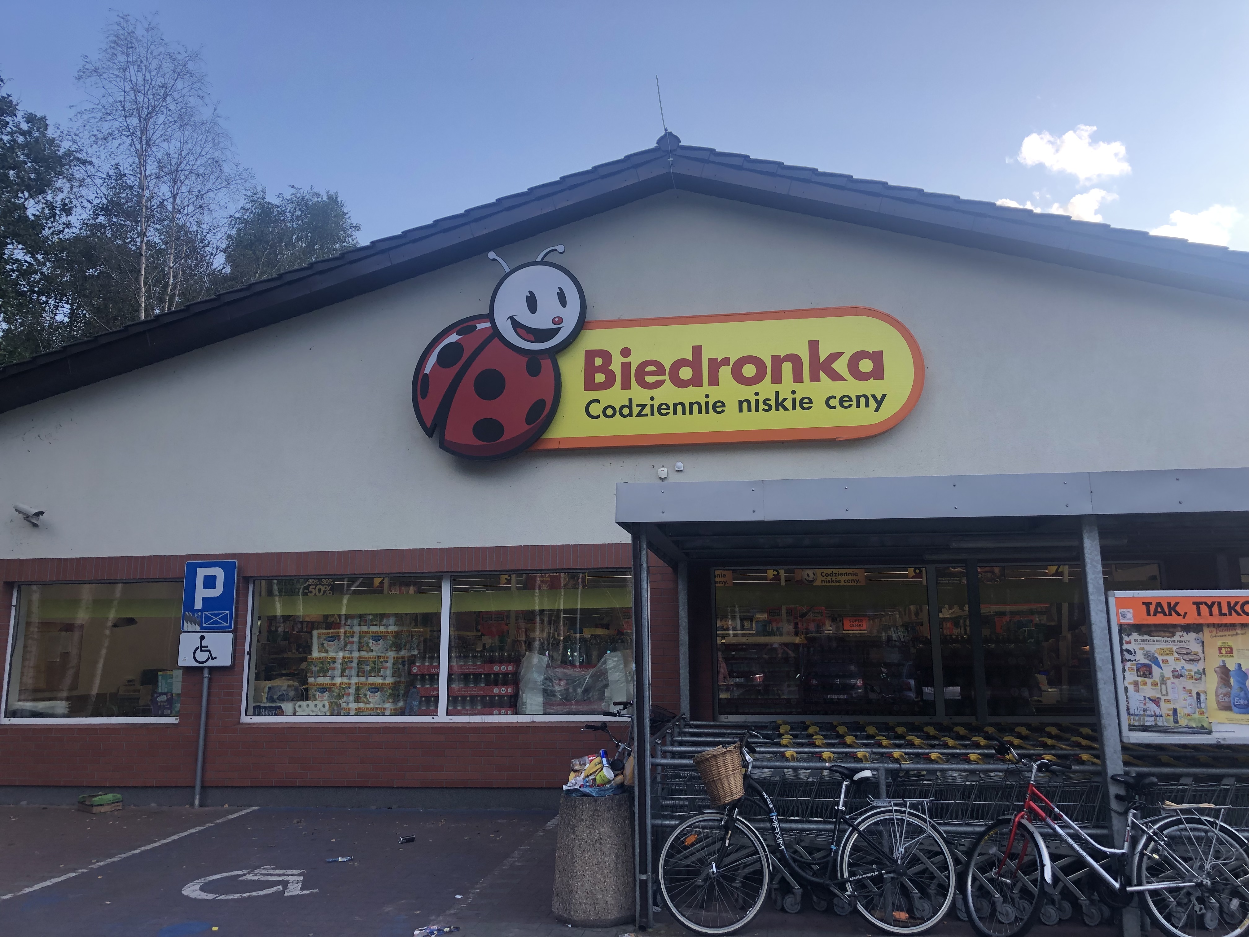 Biedronka heisst der Supermarkt in Hel in Polen