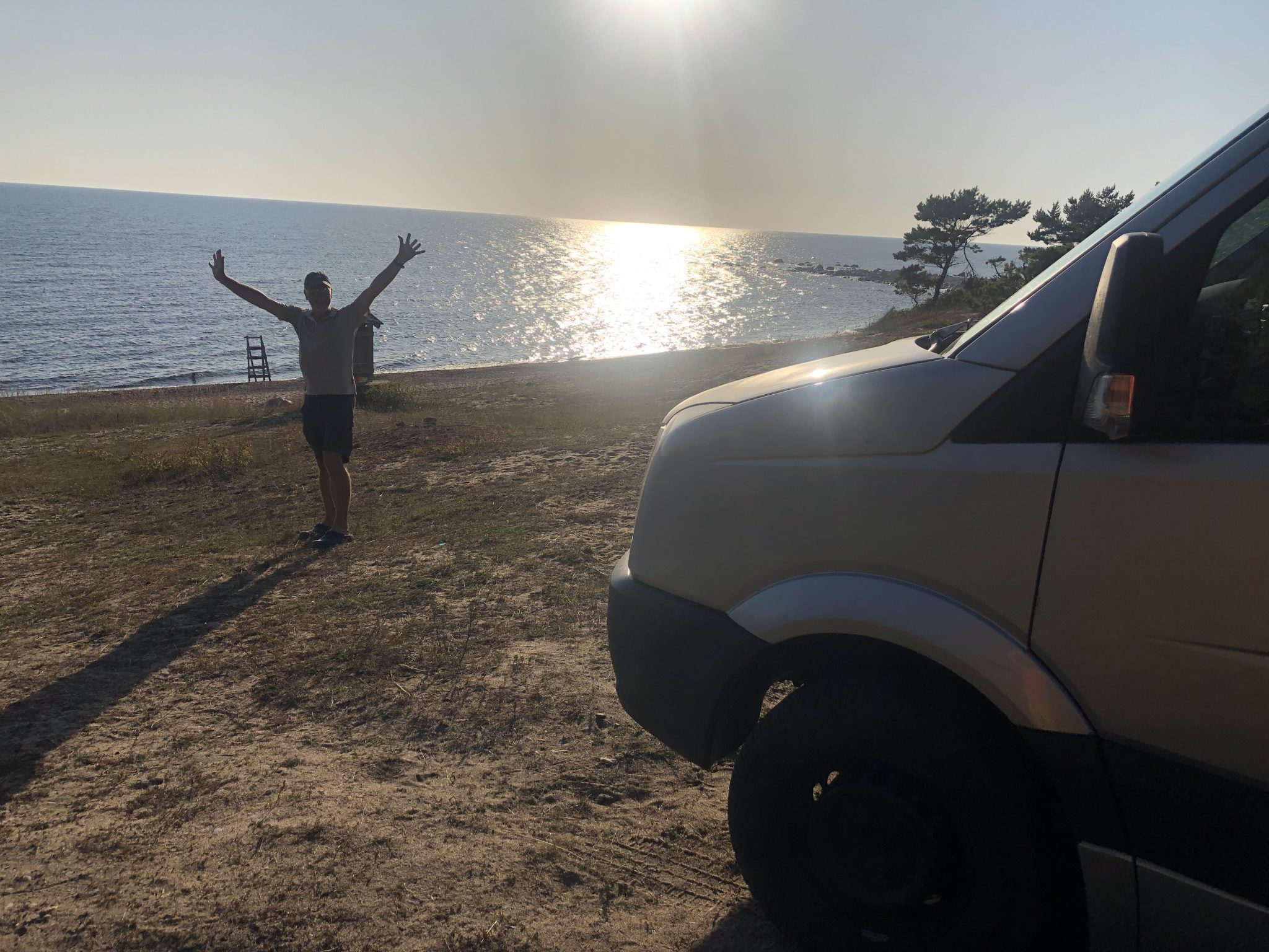 Schönster Wohnmobilstellplatz auf Hiiumaa mit Blick aufs Meer