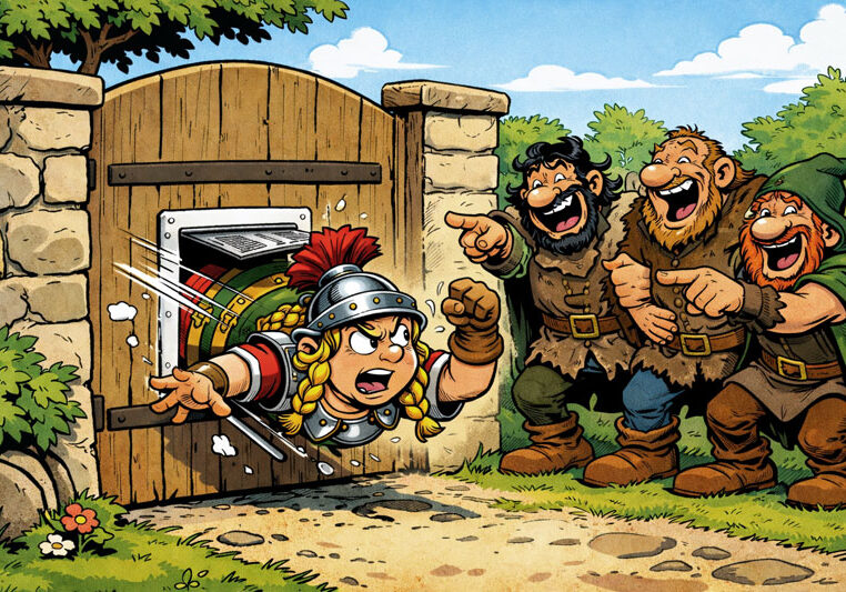 Gartenkrimi Kurzgeschichte über eine Polizei die Räuber jagt