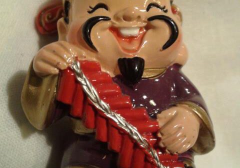 Kleiner Glücksgott der mich immer in Shanghai begleitet hat