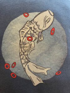 T-Shirt Druck mit Fisch - Design von Xiaomao