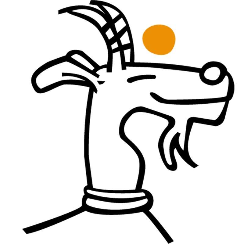ziegebockle-lacht Lachender Ziegenbock Comic
